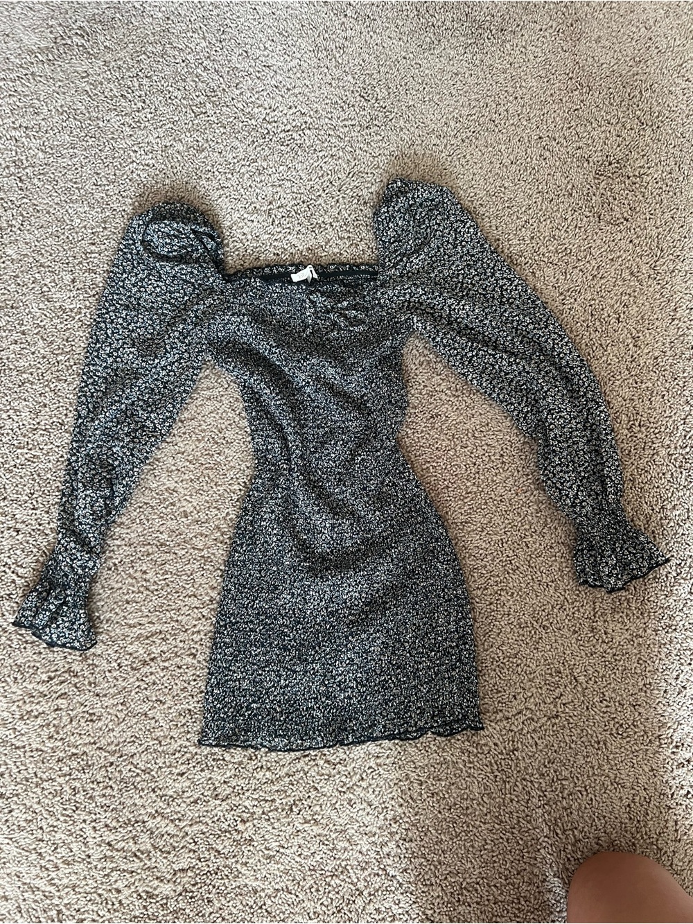 Long sleeve mini dress